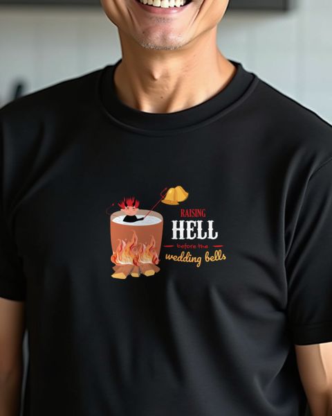 Married Raising Hell - Lustiges JGA Shirt für Rebellen