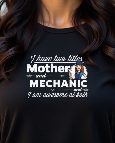 Mechanic and Mother - Funny Mom Mechanic Gift
