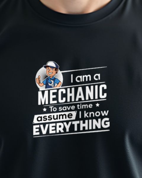 Mechanic To Save Time - Lustiger Mechaniker Spruch