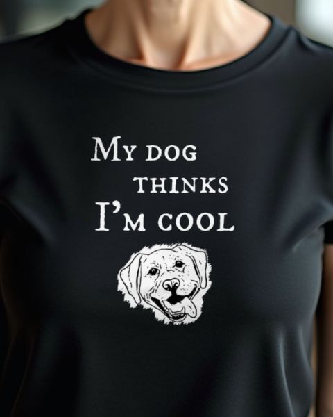 My Dog Thinks I Am Cool - Lustiges Geschenk Hundebesitzer