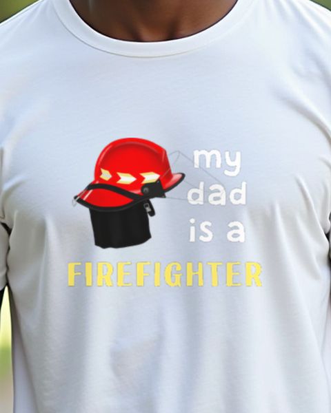 My Dad is a Firefighter - Kinder Feuerwehr Papa Shirt