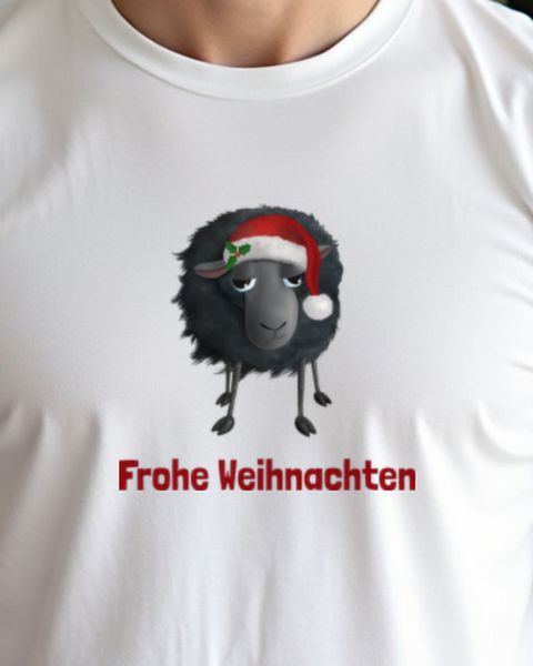 Merry Christmas Schaf - Süßes Weihnachtsschaf Motiv