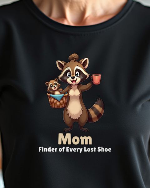 Mom Finder of Every Lost Shoe - Waschbär Mama