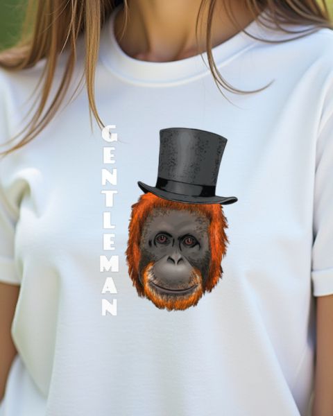 Orangutan Gentleman - Funny Ape Design for Men