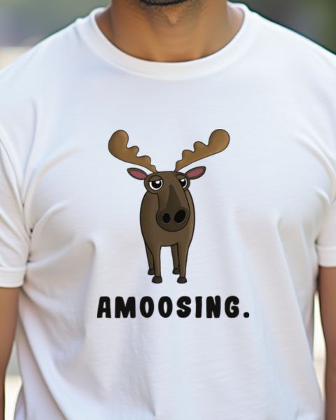 Moose amoosing - Funny Moose Pun Design