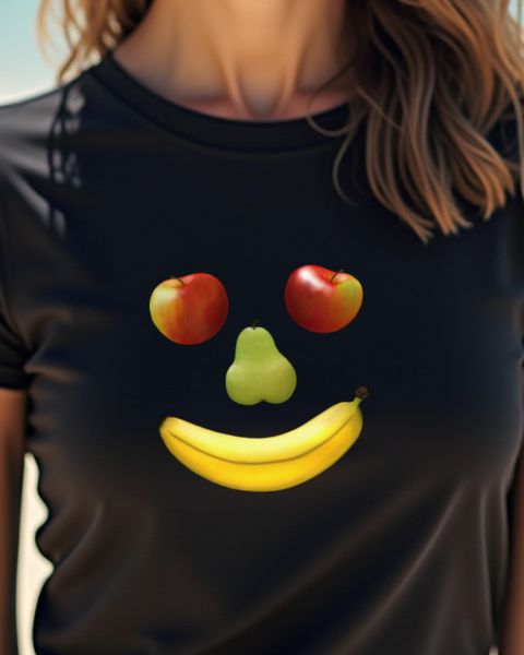 Fruchtgesicht - Lustiges Obst Motiv für Obstliebhaber