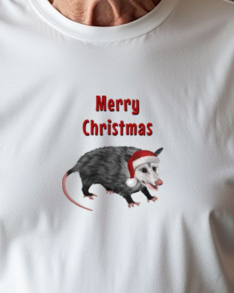 Opossum - Merry Christmas - Lustiges Tier Weihnachtsmotiv