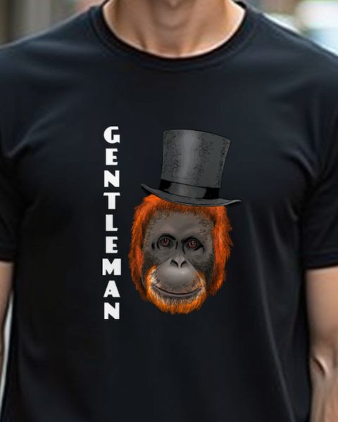 Orang-Utan Gentleman - Lustiges Affen Motiv für Herren