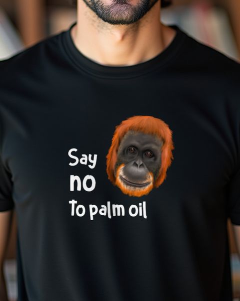 Orang-Utan Say No to Palm Oil - Regenwald Affen Motiv