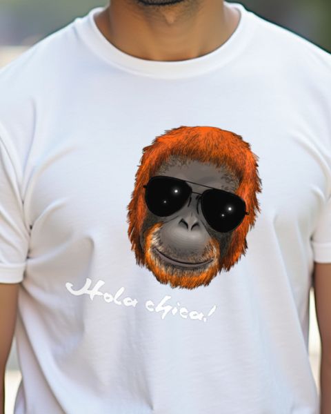 Orangutan Hola Chica - Funny Monkey Pickup Line