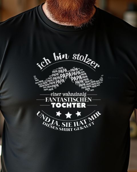 Papa Tochter Shirt - Geschenk zum Vatertag und Geburtstag