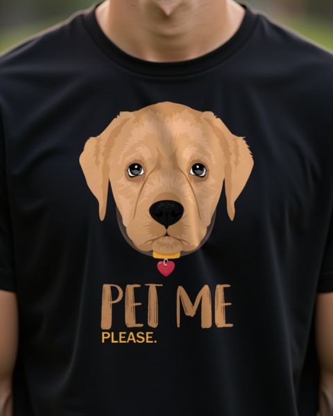 Pet Me Please Hund - Lustiges Hundemotiv Streicheln