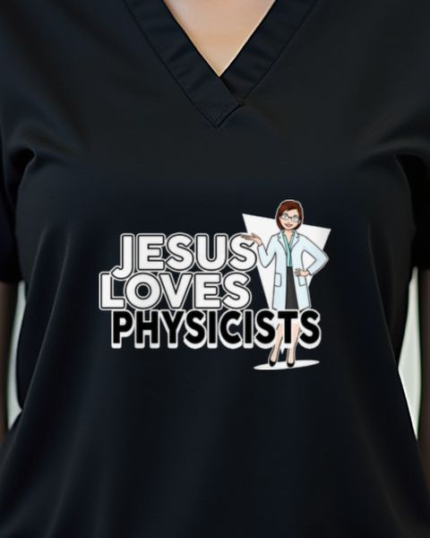 Jesus Loves Physicists - Christliches Motiv