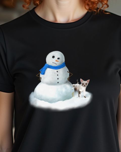 Genervter Schneemann - Lustiges Anti Winter Motiv