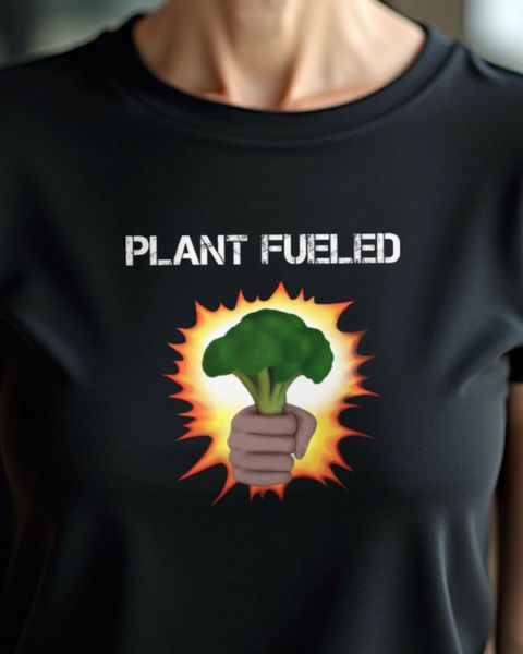 Plant Fueled Broccoli - Funny Vegan Gift for Veggie Fans