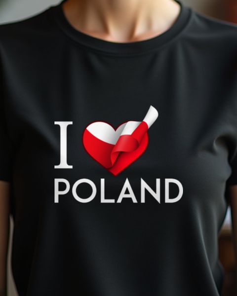 Polen im Herzen - Liebeserklärung mit Herz und Flagge