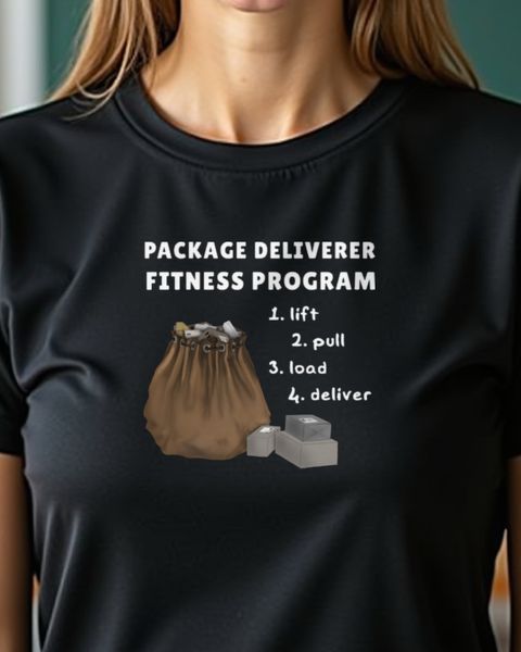 Paketbote Fitnessprogramm - Lustiger Zusteller Spruch