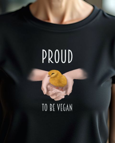Proud to be Vegan Küken - Stolz Vegan Geschenk