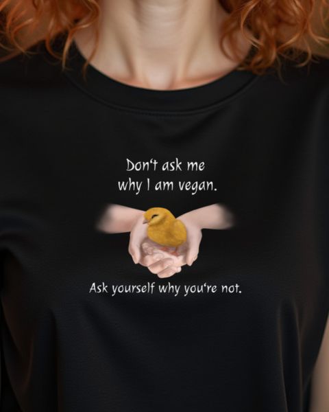Questioning Chick - Cute Vegan and Vegetarian Gift
