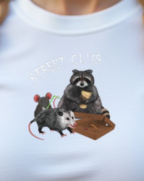 Street Club - Waschbär Opossum und Maus Coole Straßen Crew