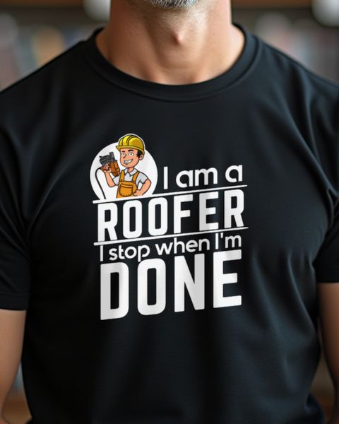 Roofer - I Stop When I’m Done - Dachdecker Geschenk