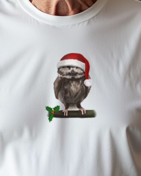Sauer auf Weihnachten - Lustige Weihnachtseule Motiv