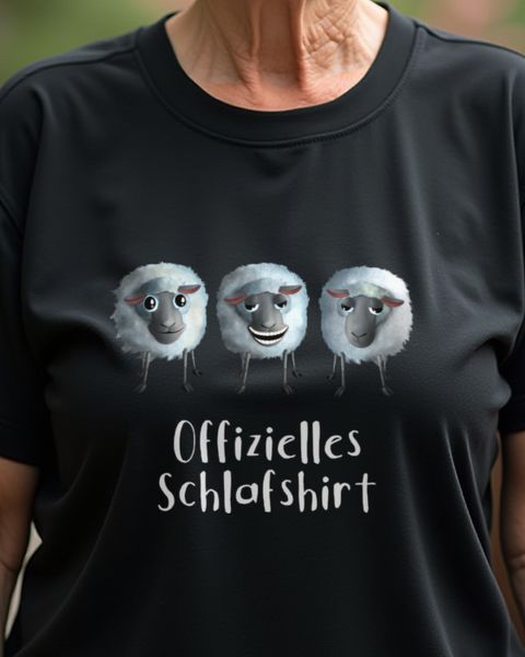 Schaf und Schlaf - Lustiges Schafmotiv für Langschläfer