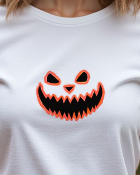 Spooky Halloween Face 2 in Red - Halloween Design