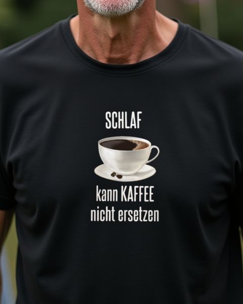 Schlaf kann Kaffee nicht ersetzen - Funny German Coffee Joke