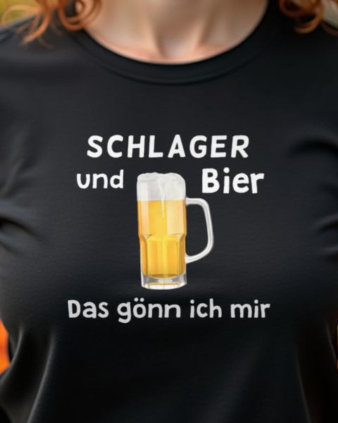 Schlager und Bier - German Party Music and Beer Tee