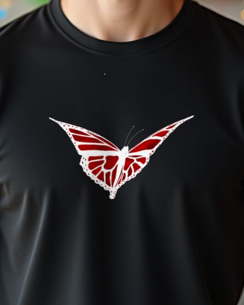 Roter Schmetterling - Schönes Falter Motiv für Frauen