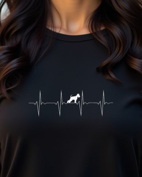 Schnauzer Heartbeat EKG - Gift for Schnauzer Dog Owner