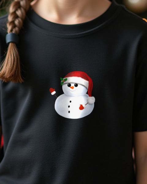 Schneemann mit Weihnachtsmütze - Süßes Weihnachtsmotiv