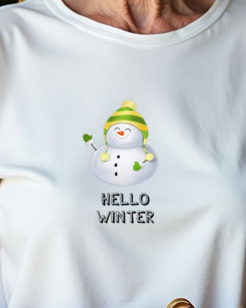 Schneemann Weihnachten und Winter - Gemütliches Motiv