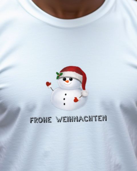 Schneemann wünscht Frohe Weihnachten - Weihnachtsmotiv