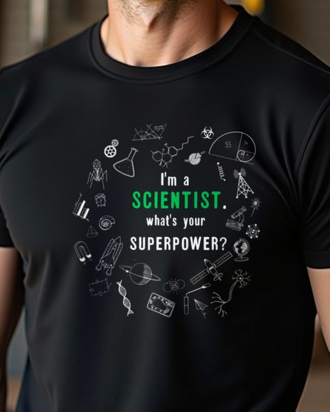 Scientist Superpower - Funny Science Gift for Nerds