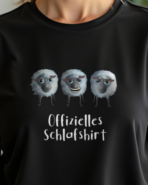 Schaf und Schlaf - Lustiges Schafmotiv für Langschläfer