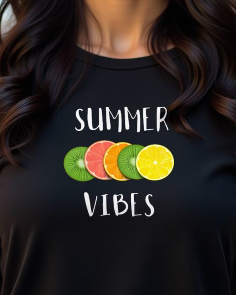 Geschnittene Früchte Summer Vibes - Sommer Obst Motiv