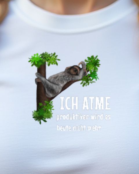 Sloth I Breathe That’s My Productivity - Funny German Gift