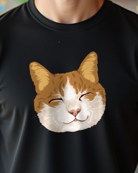 Smiling Cat - Happy Kitty Design for Good Vibes