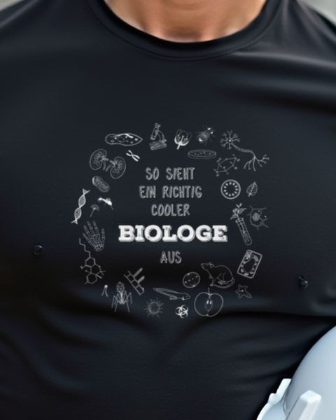 So sieht ein richtig cooler Biologe aus - Biologie Spruch