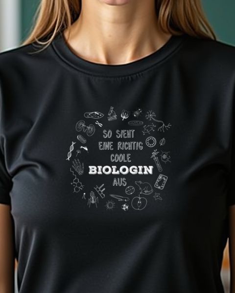So sieht eine richtig coole Biologin aus - Biologie Spruch