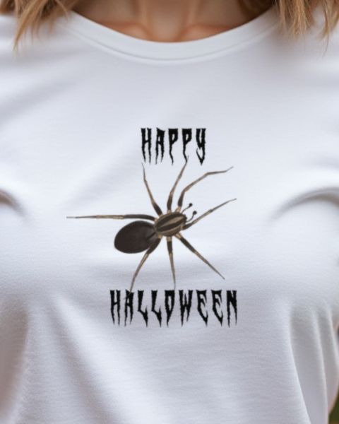 Spinne Happy Halloween - Gruseliges Spinnen Motiv