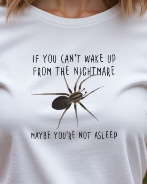 Spinne - Nightmare Asleep - Lustiges Grusel Motiv