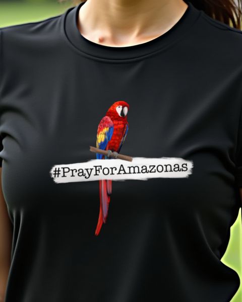 #PrayForAmazonas - Roter Ara Papagei