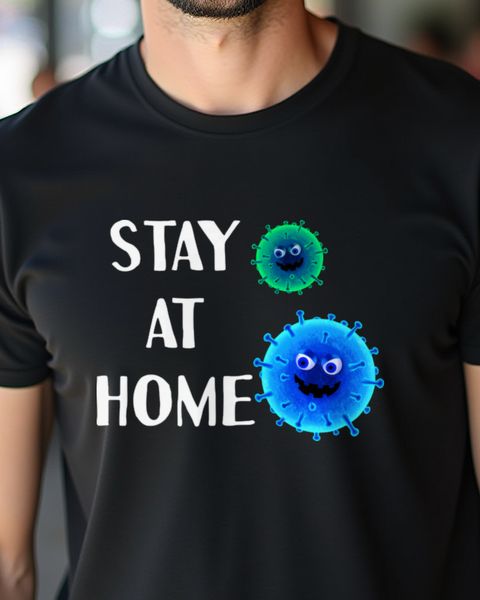 Stay at Home - Two Cartoon Viruses