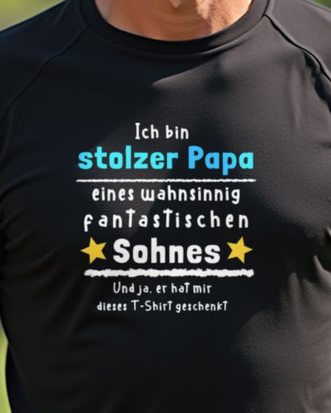 Stolzer Papa eines fantastischen Sohnes - Papa Geschenk