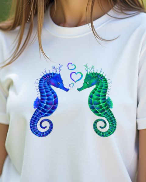 Süße Seepferdchen Liebe - Geschenk für Verliebte