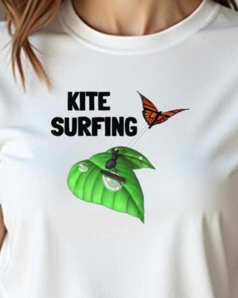 Kitesurfing Ameise - Lustiges Kitesurfer Motiv