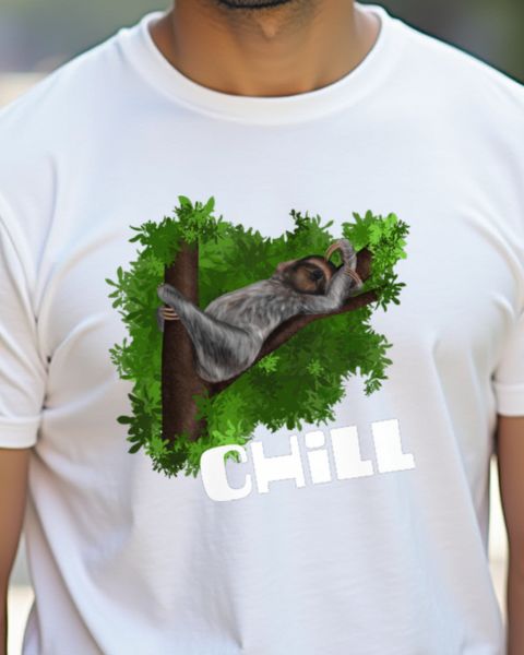 Süßes Faultier - Chill - Entspanntes Faultier Motiv